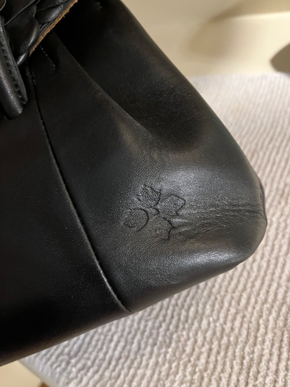 Patricia Nash Black Leather Crossbody -missing strap - Picture 9 of 11